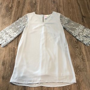 Francesca’s light blue dress